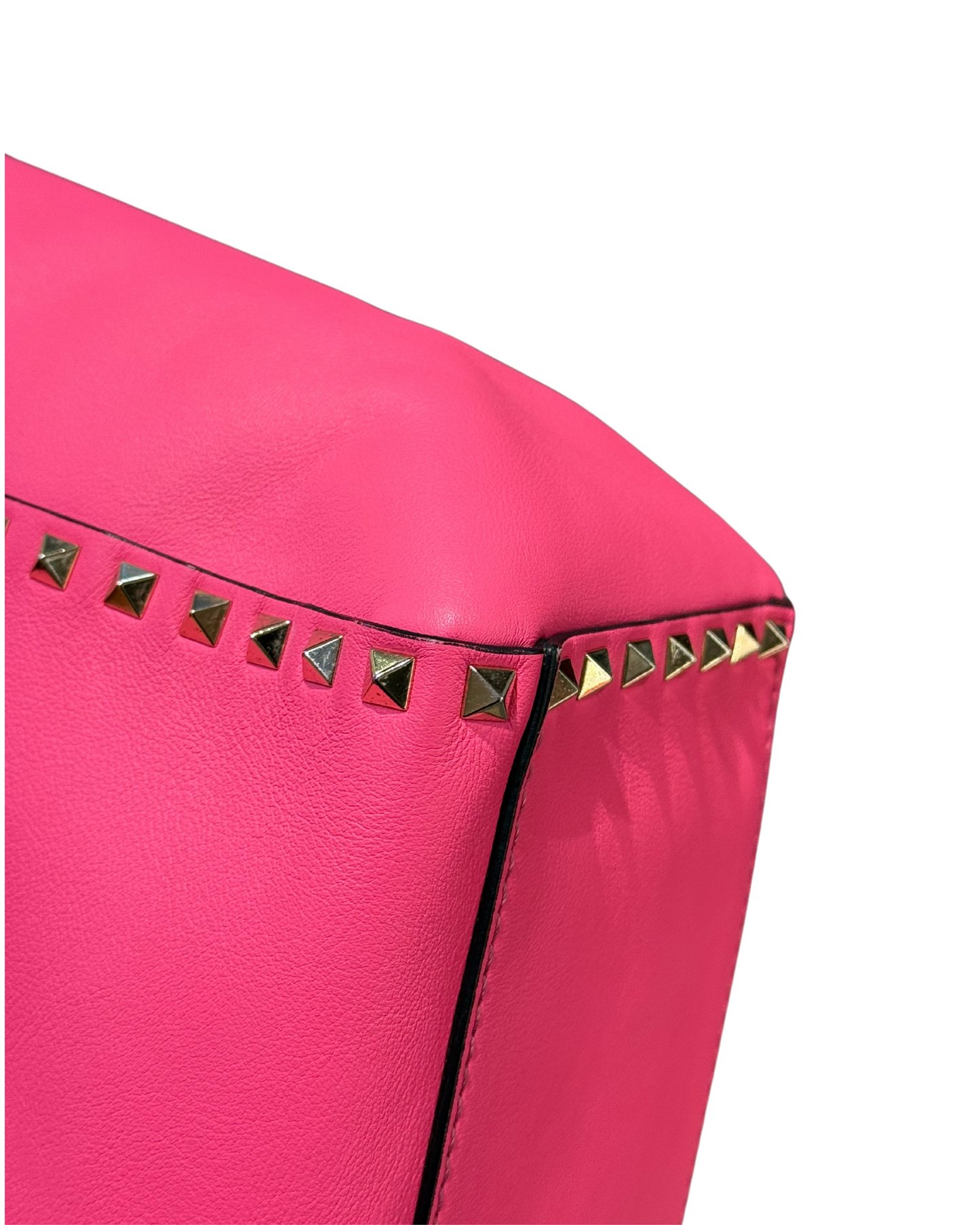BORSA VALENTINO GARAVANI ROCKSTUD TOTE FLUO