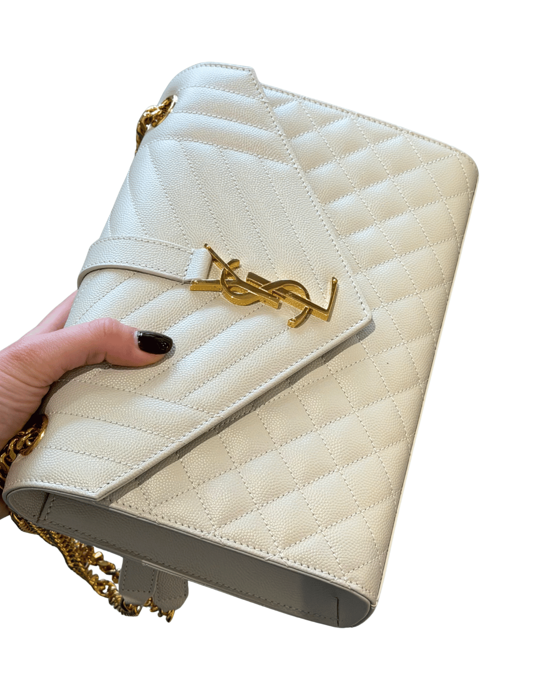 ENVELOPE MEDIA YSL AVORIO HARDWARE DORATO