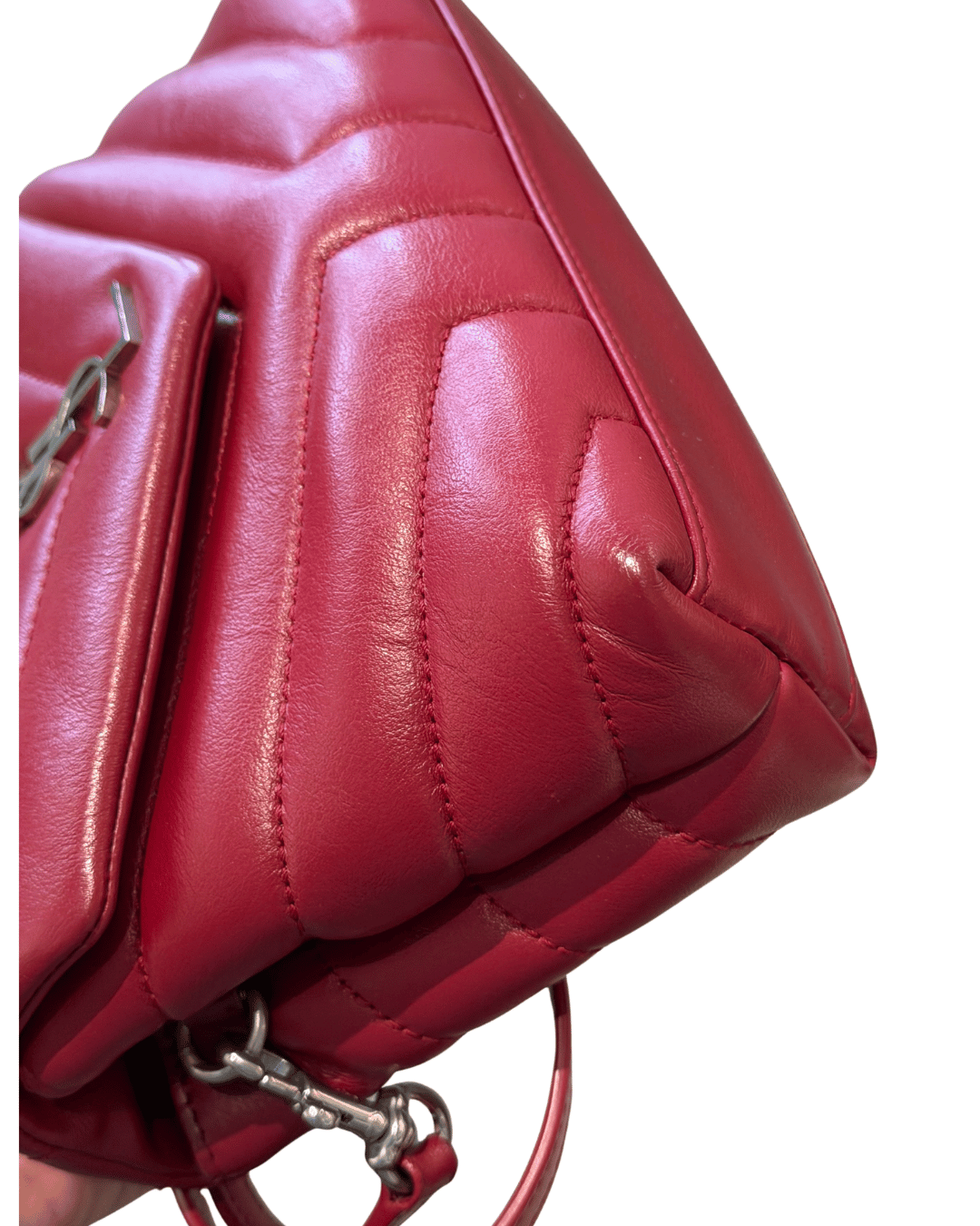 LOULOU TOY YSL CILIEGIA HARDWARE ARGENTO