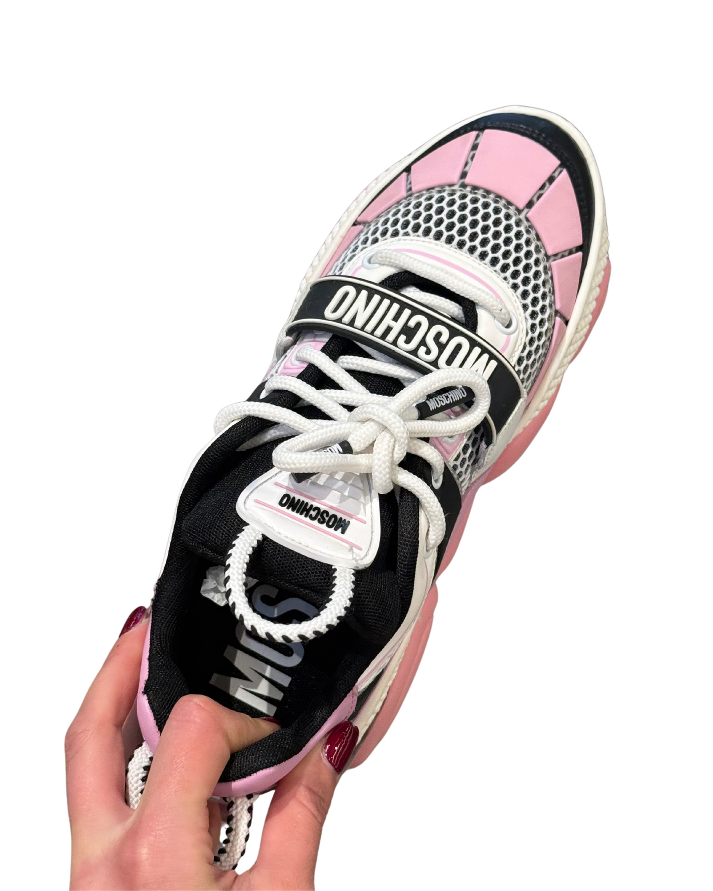 SNEAKERS DI MOSCHINO PINK TEDDY POP