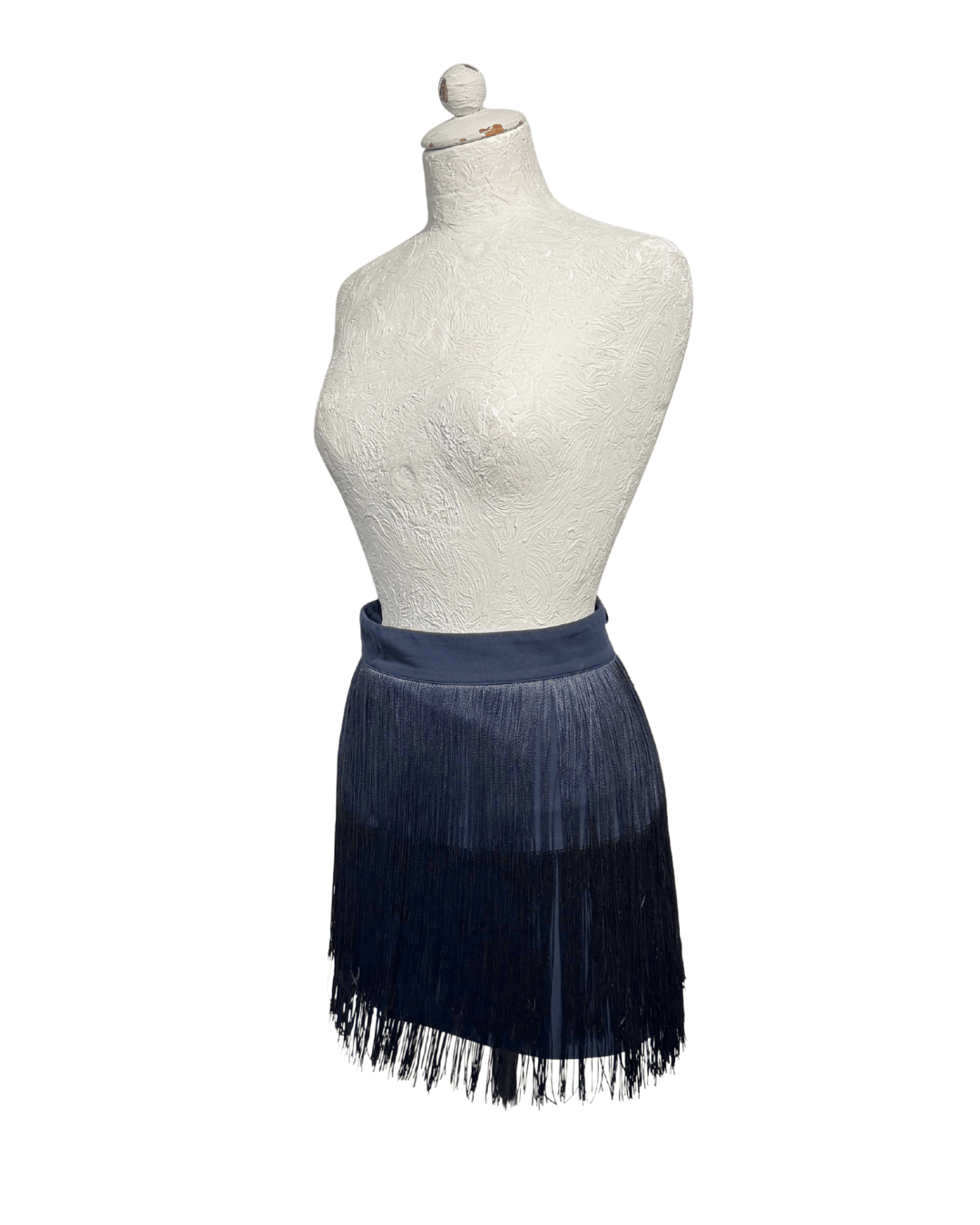 GONNA ELISABETTA FRANCHI FRANGE BLU E NERA Tg 42