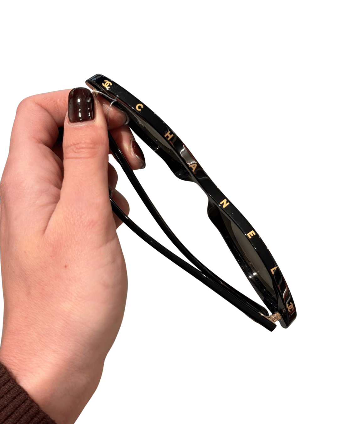 OCCHIALI OVALI CHANEL NERI LENTI A SPECCHIO