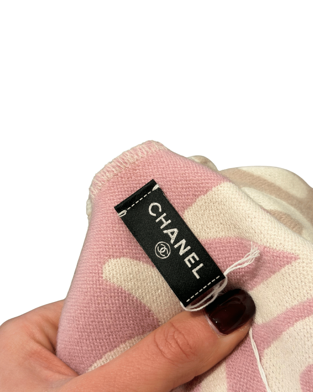 SCIARPA DEGRADE CHANEL ROSA E CAPPUCCINO