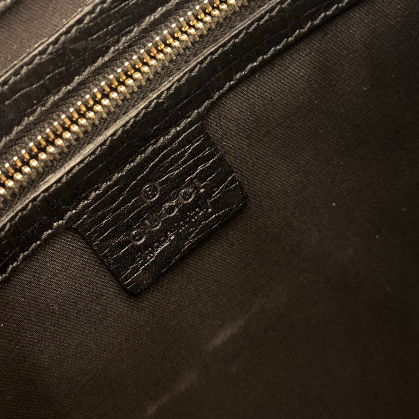 BORSA GUCCI FASCIA WEB NERA GIALLA
