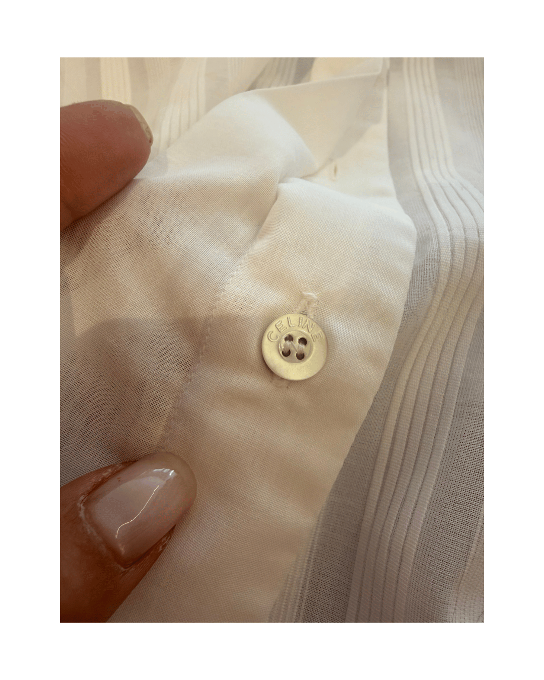 CAMICIA CELINE BIANCA COTONE