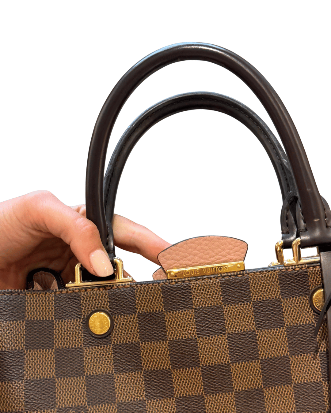 BRITTANY LOUIS VUITTON DAMIER EBENE RIFINITURE ROSA