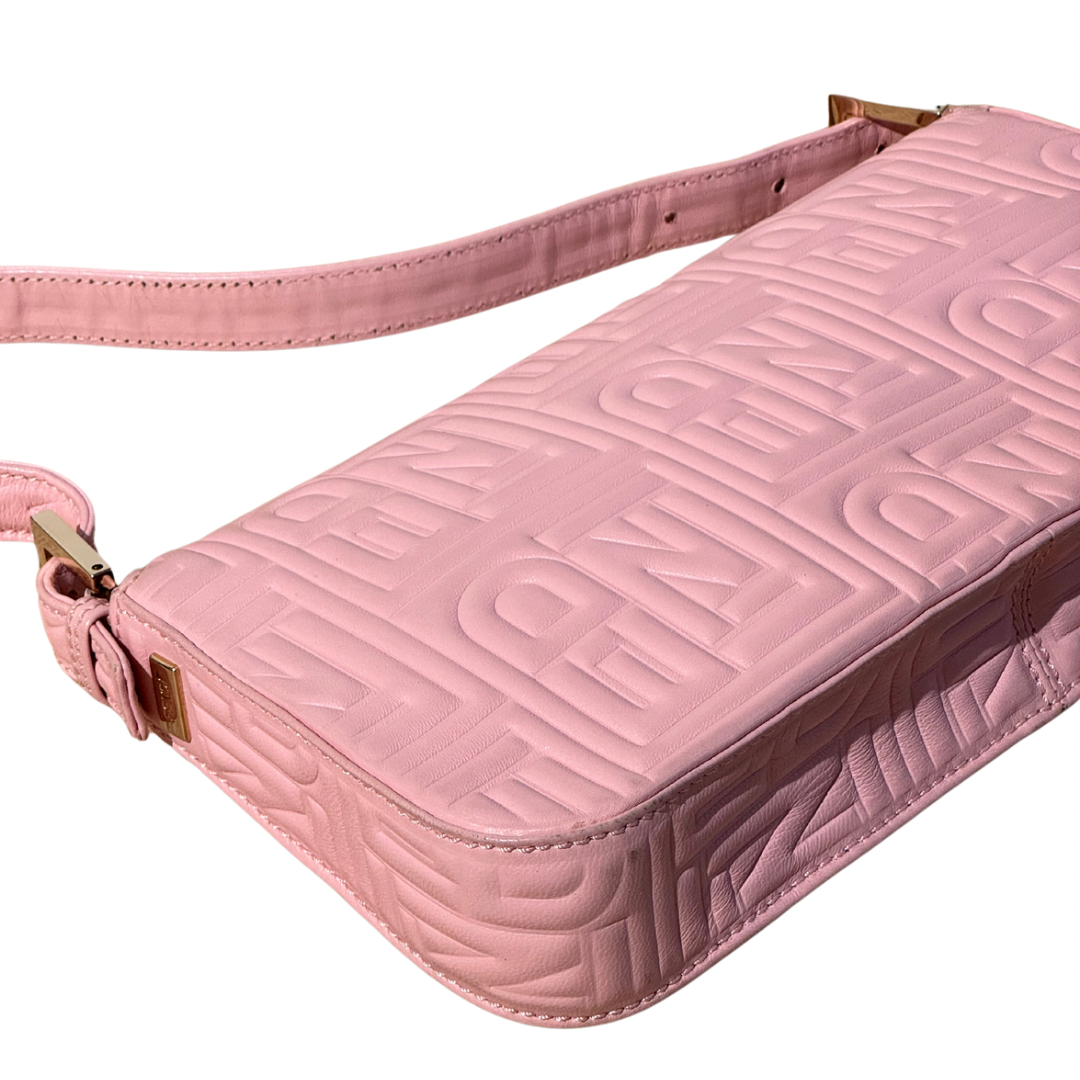 BAGUETTE FENDI IN PELLE ROSA