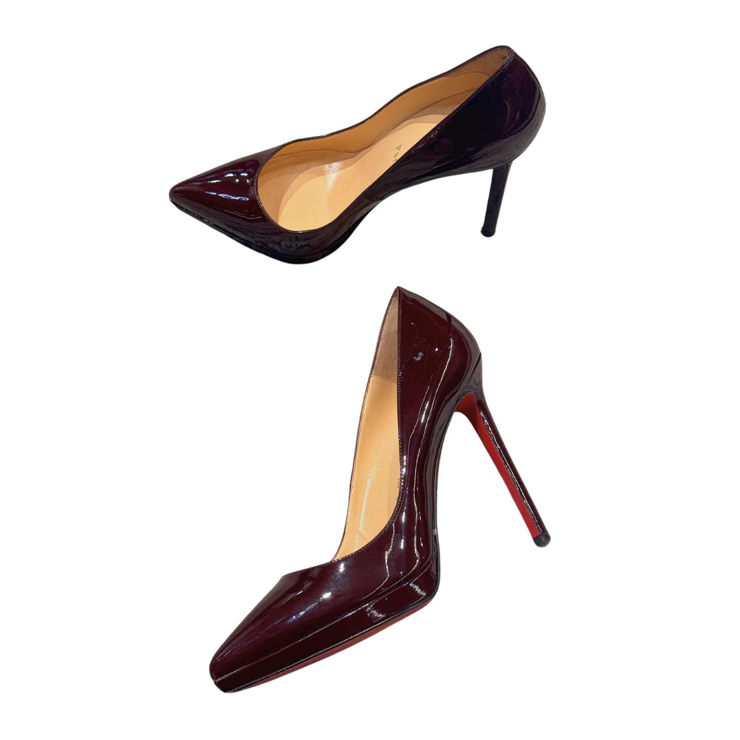 LOUBOUTIN BORDEAUX/MARRONI