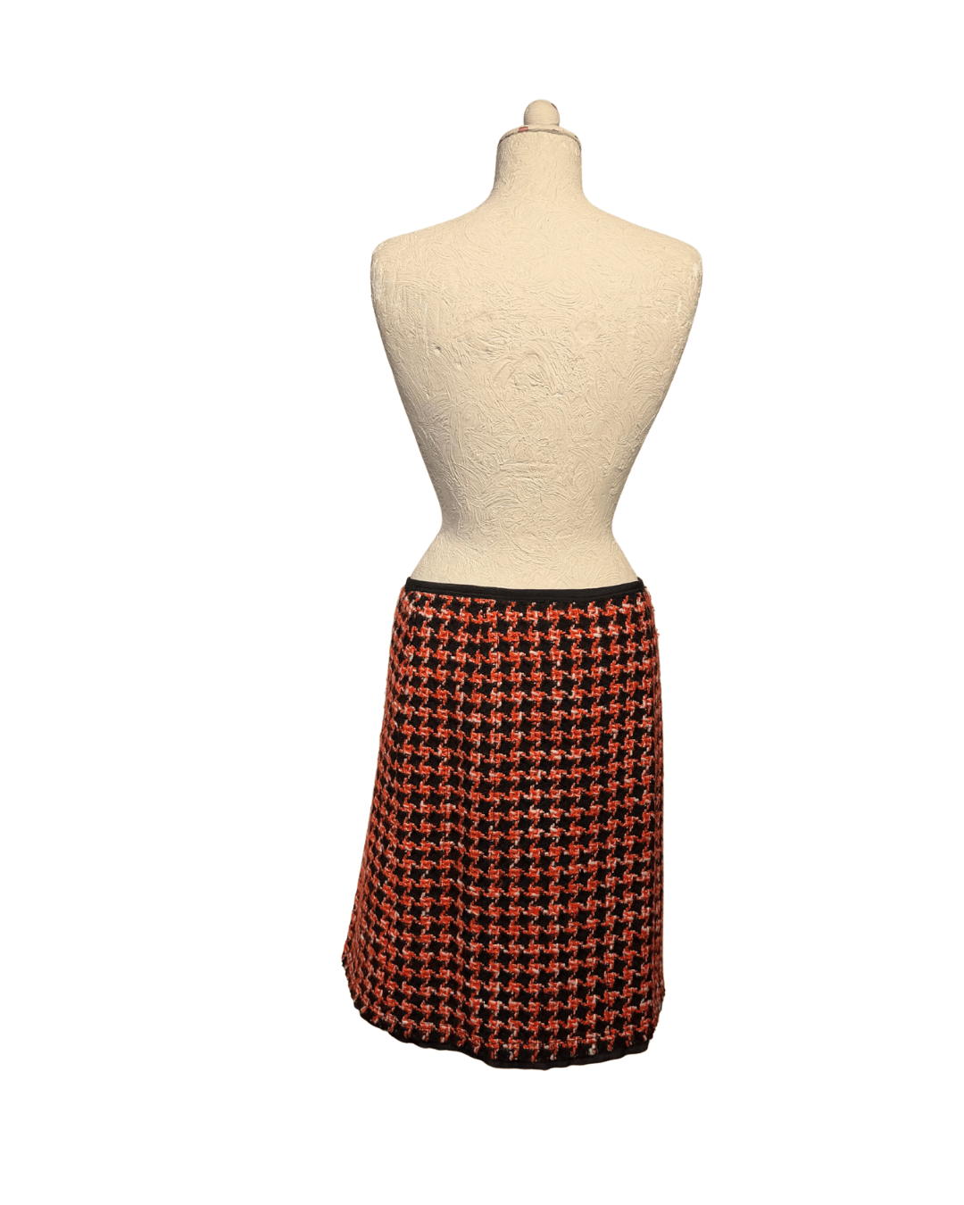 GONNA PRADA BOUCLE NERA ARANCIONE E BIANCA TG 40