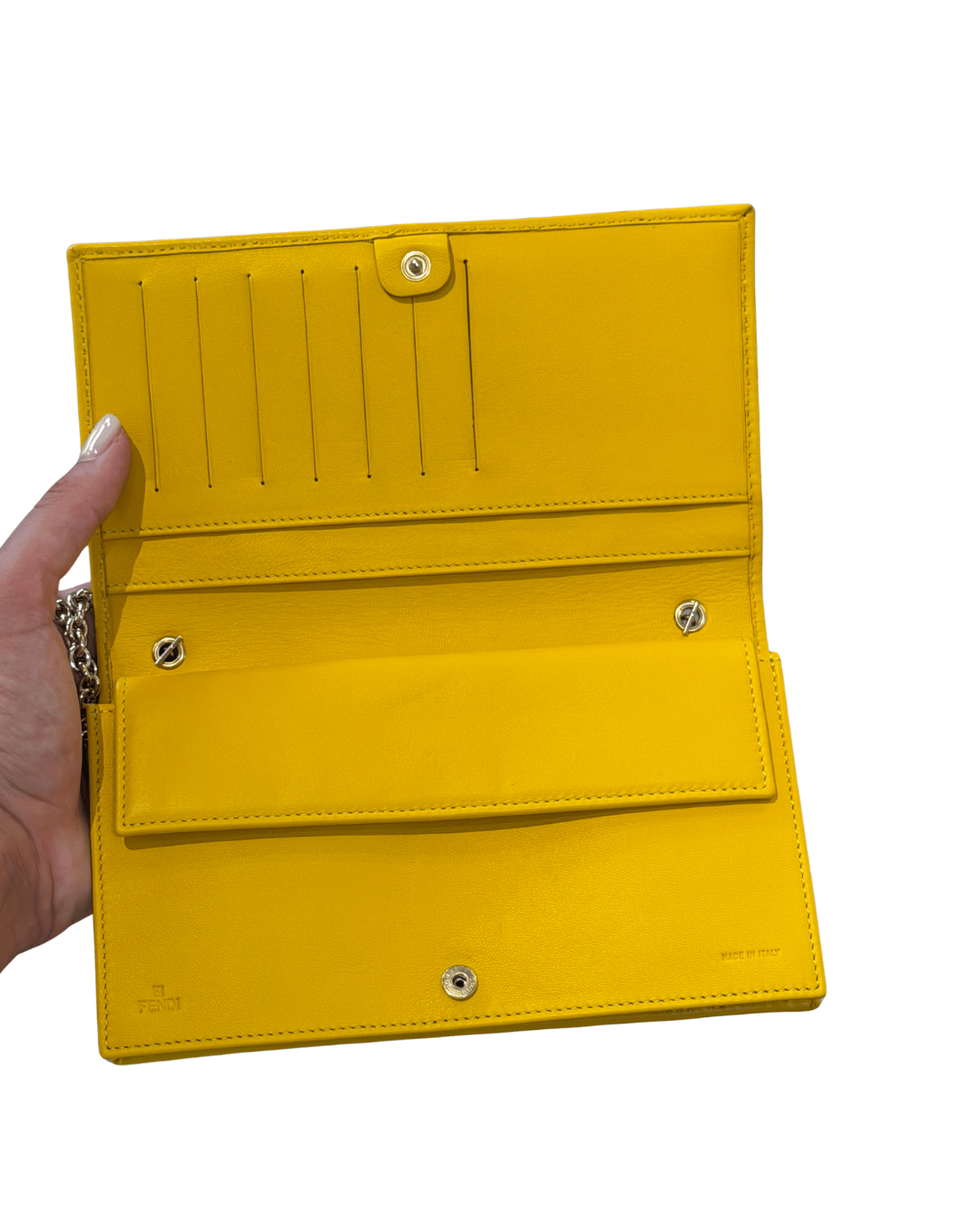 WOC FENDI GIALLA CON CATENELLA