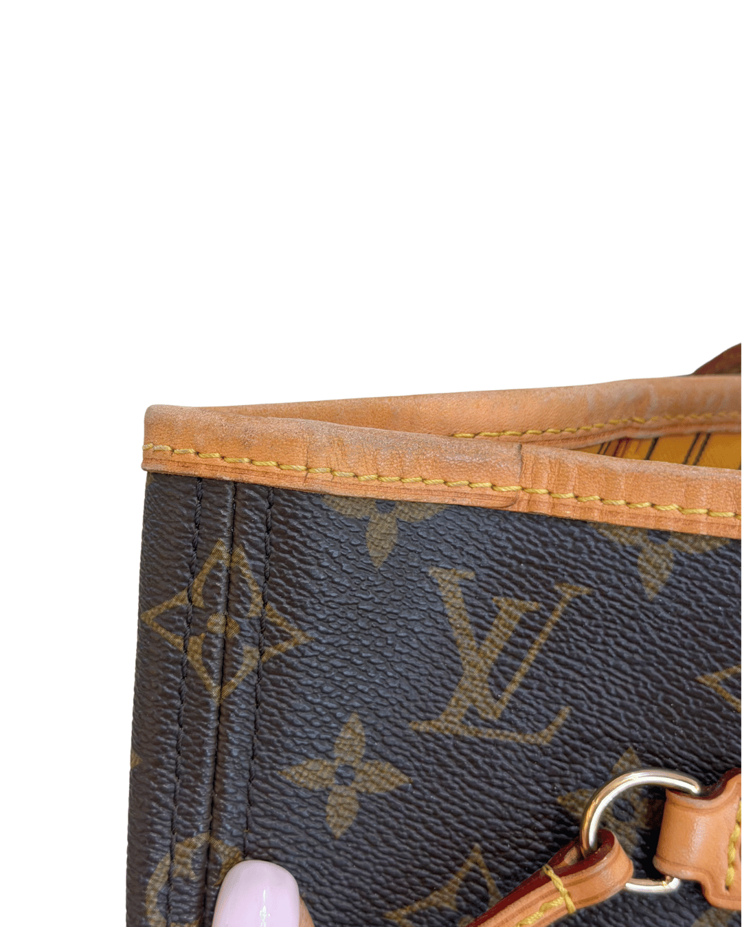 NEVERFULL MM MONOGRAM INTERNO SENAPE