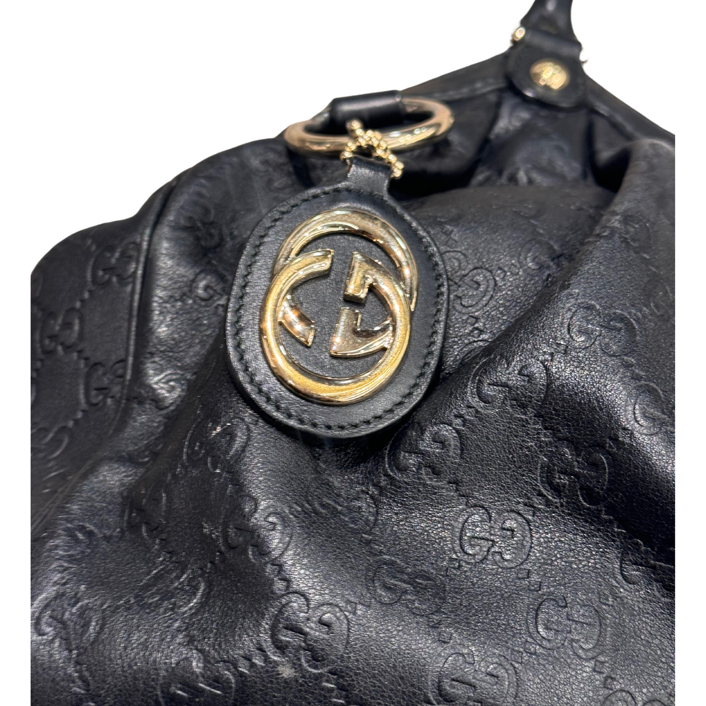 BORSA GUCCI NERA IN PELLE
