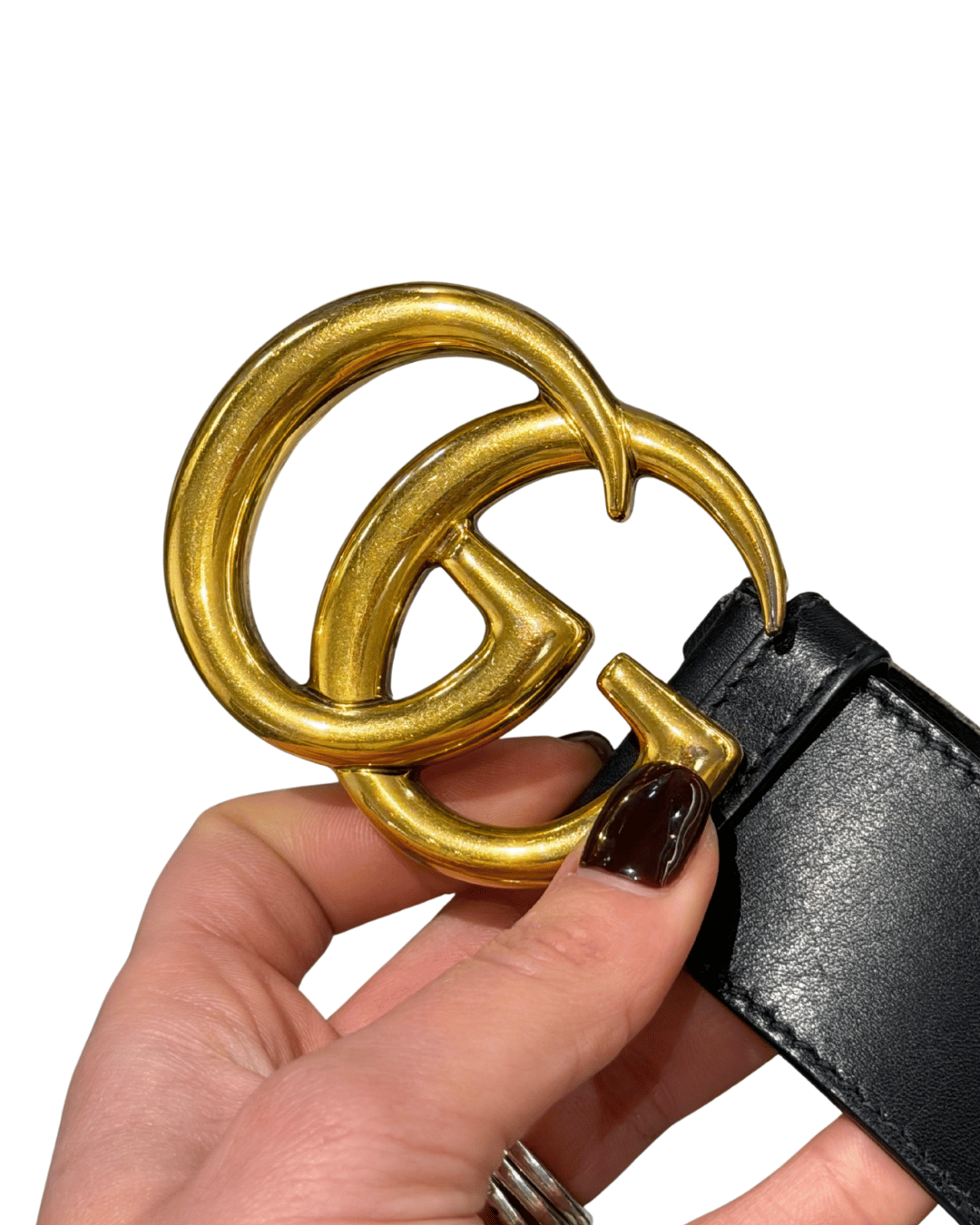 CINTURA GUCCI MARMONT NERA 85