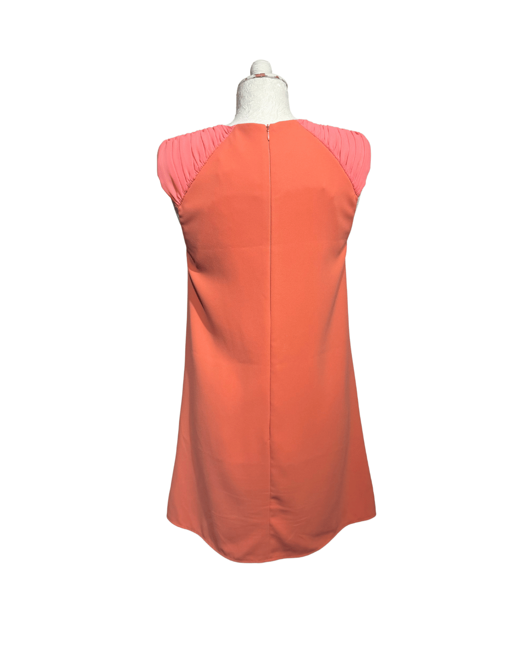 ABITO ELISABETTA FRANCHI COLOR CORALLO E FIOCCO TG 44