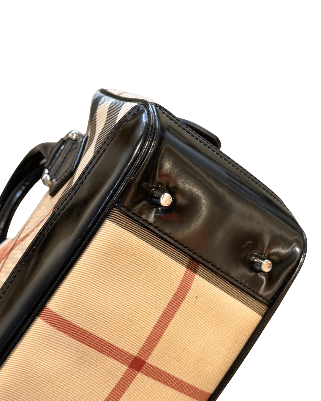 BAULETTO BOWLING BURBERRY RIFINITURE NERE