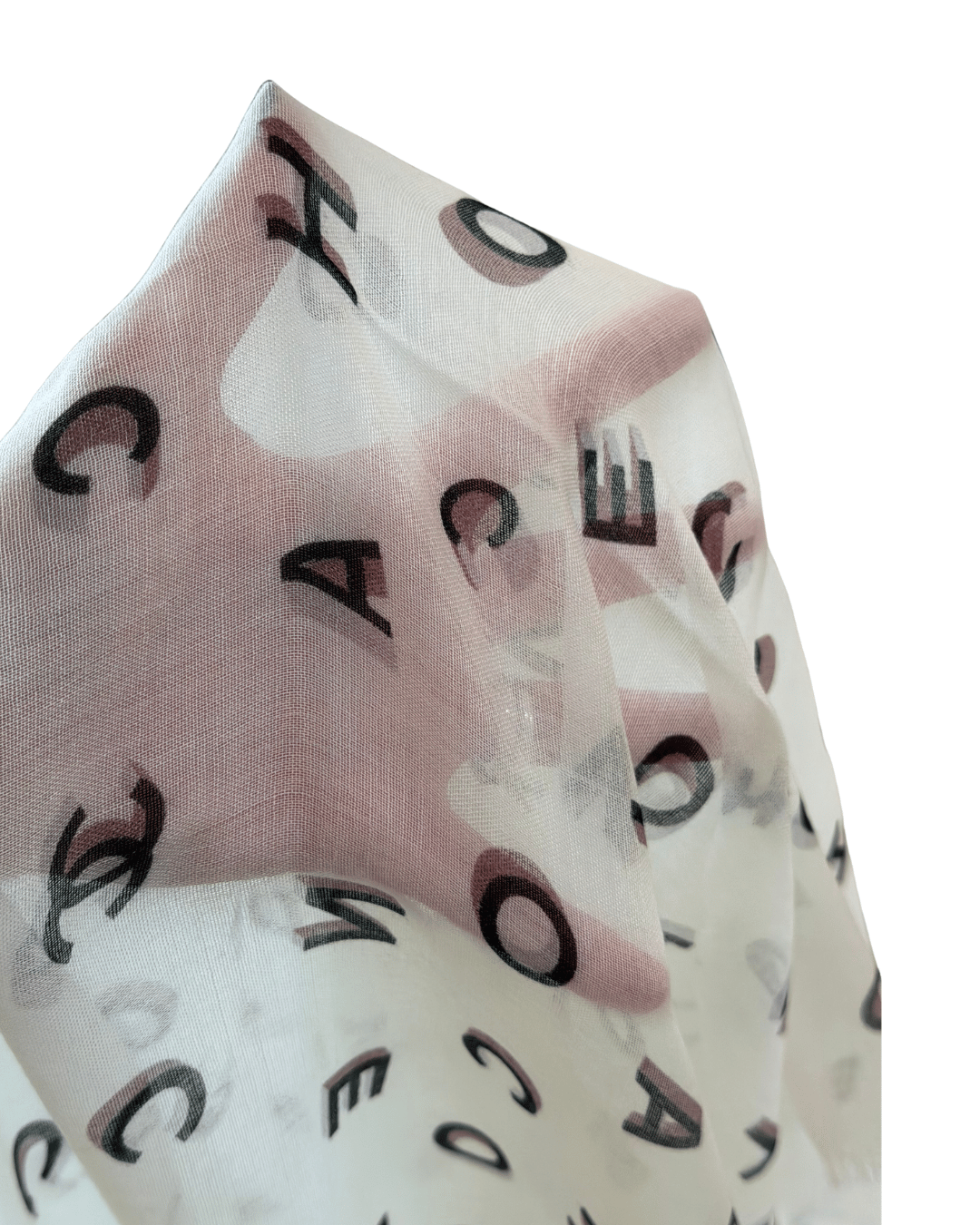 STOLA CHANEL BIANCA E NERA CASHMERE E SETA