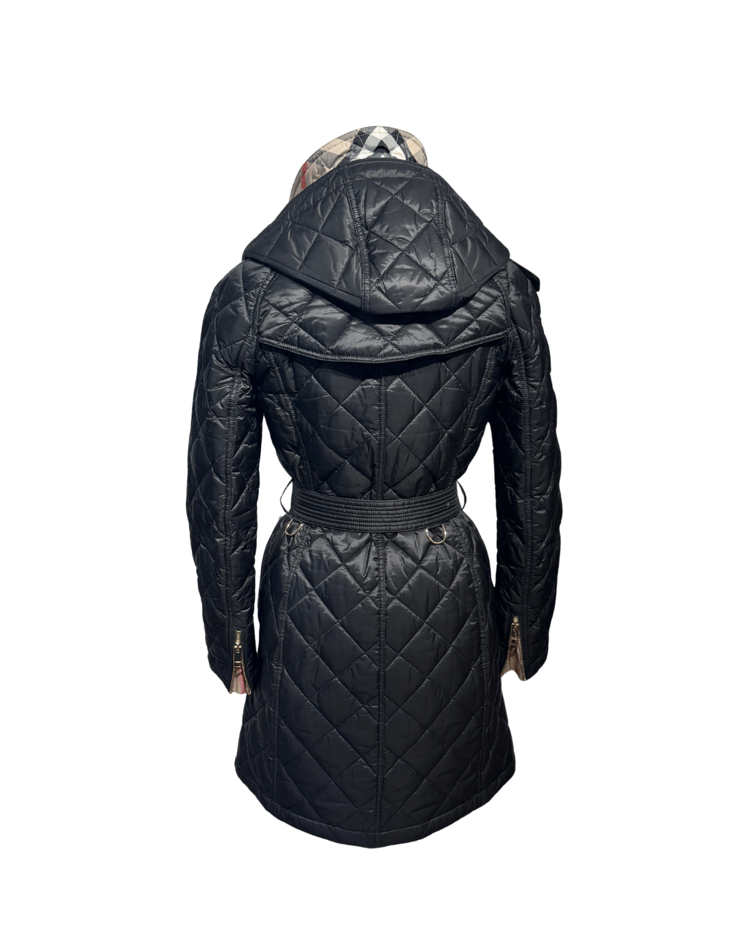 PIUMINO BURBERRY NERO TRAPUNTATO Tg S