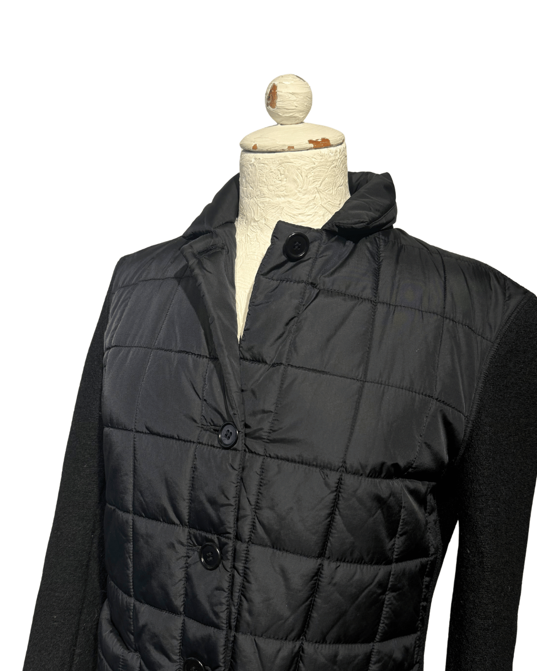 GIACCA ASPESI PIUMINO E LANA NERO