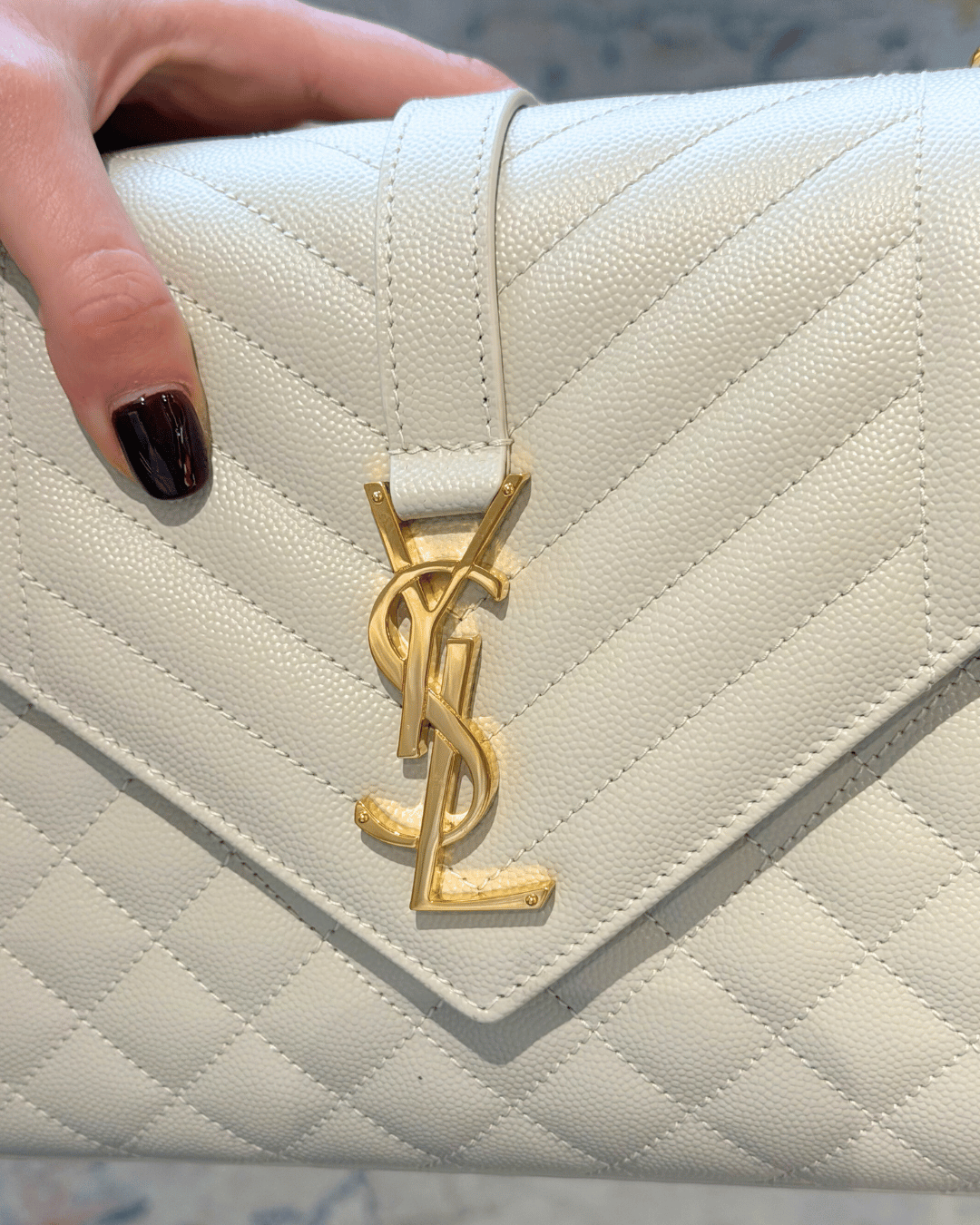 ENVELOPE MEDIA YSL AVORIO HARDWARE DORATO