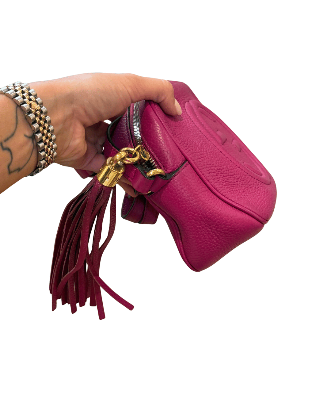 CAMERA BAG GUCCI DISCO SOHO MAGENTA