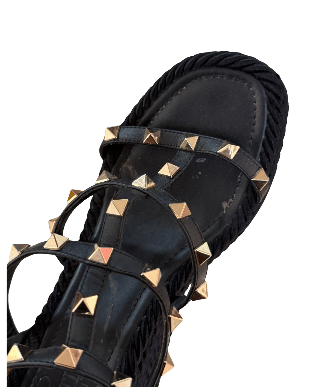 SANDALI CON ZEPPA E BORCHIE VALENTINO Nr 36