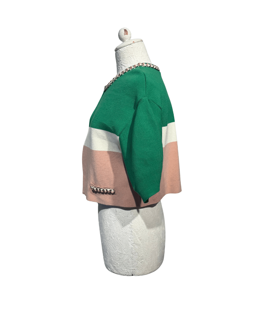 CARDIGAN TRICOLORE ELISABETTA FRANCHI Tg 40