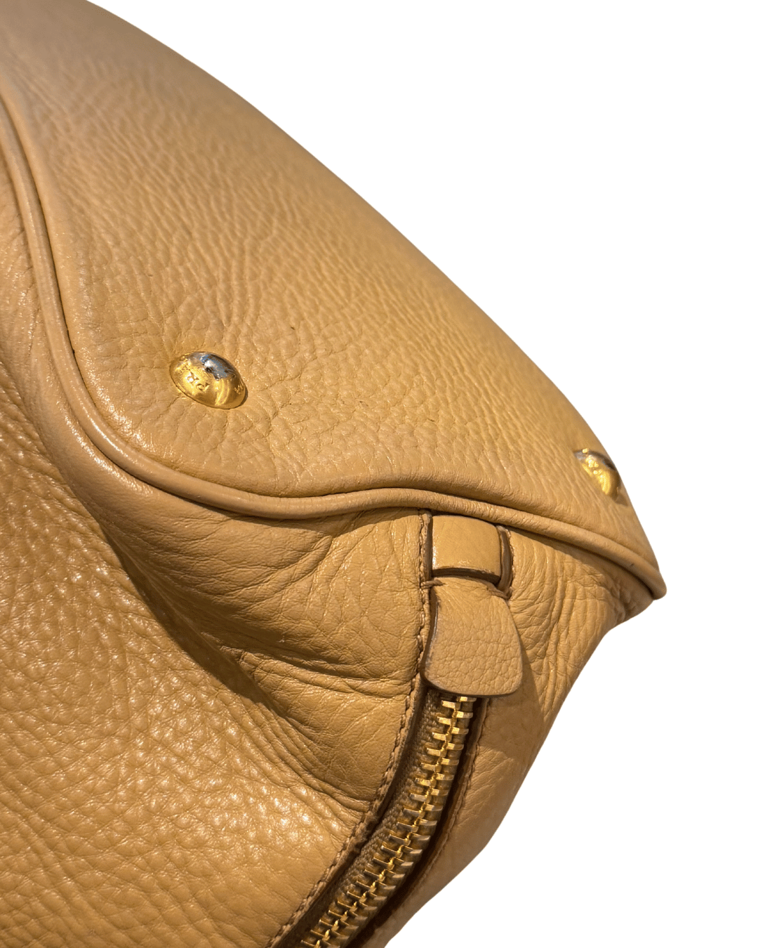 BORSA PRADA PELLE MARTELLATA BEIGE