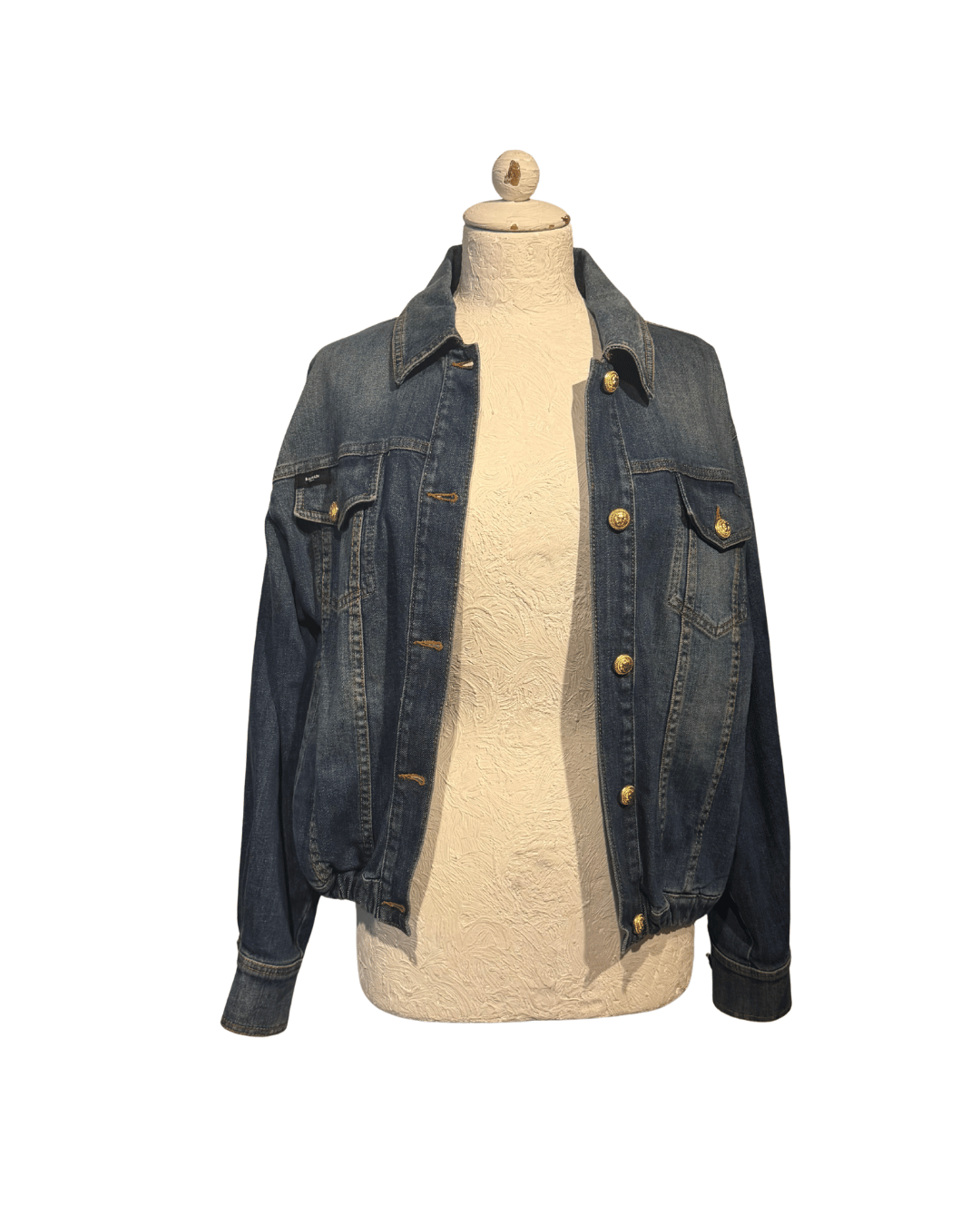 GIACCA JEANS BALMAIN BOTTONI DORATI Tg S