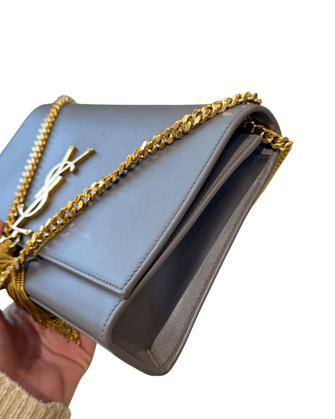 KATE MEDIA YSL PELLE LISCIA GRIGIA