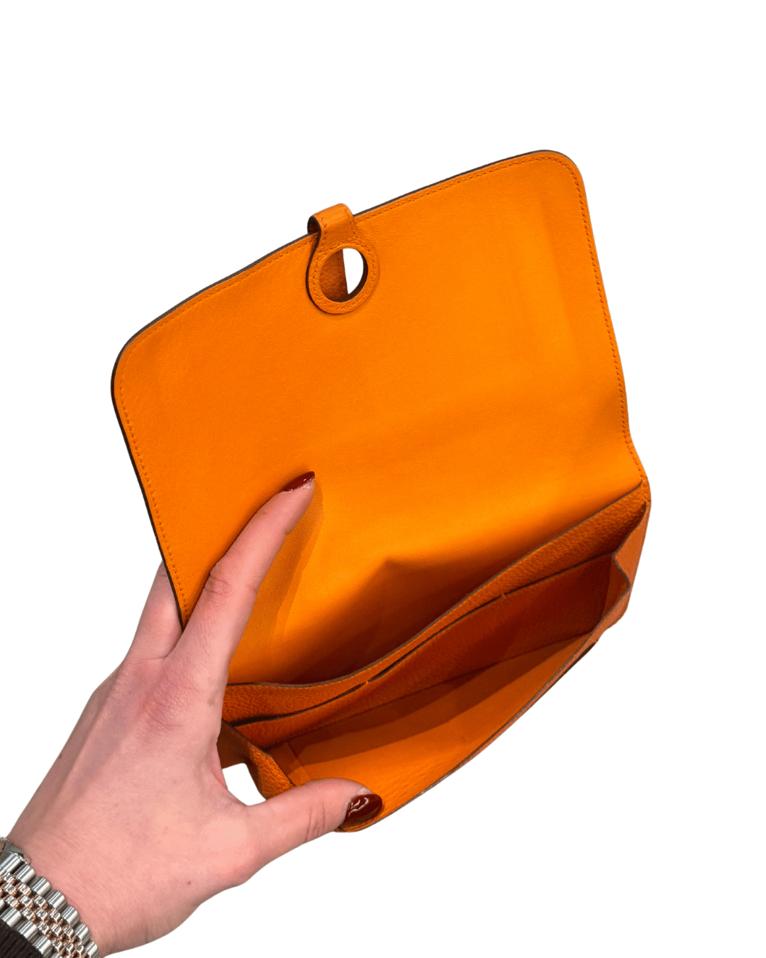 PORTAFOGLIO DOGON HERMES ARANCIONE