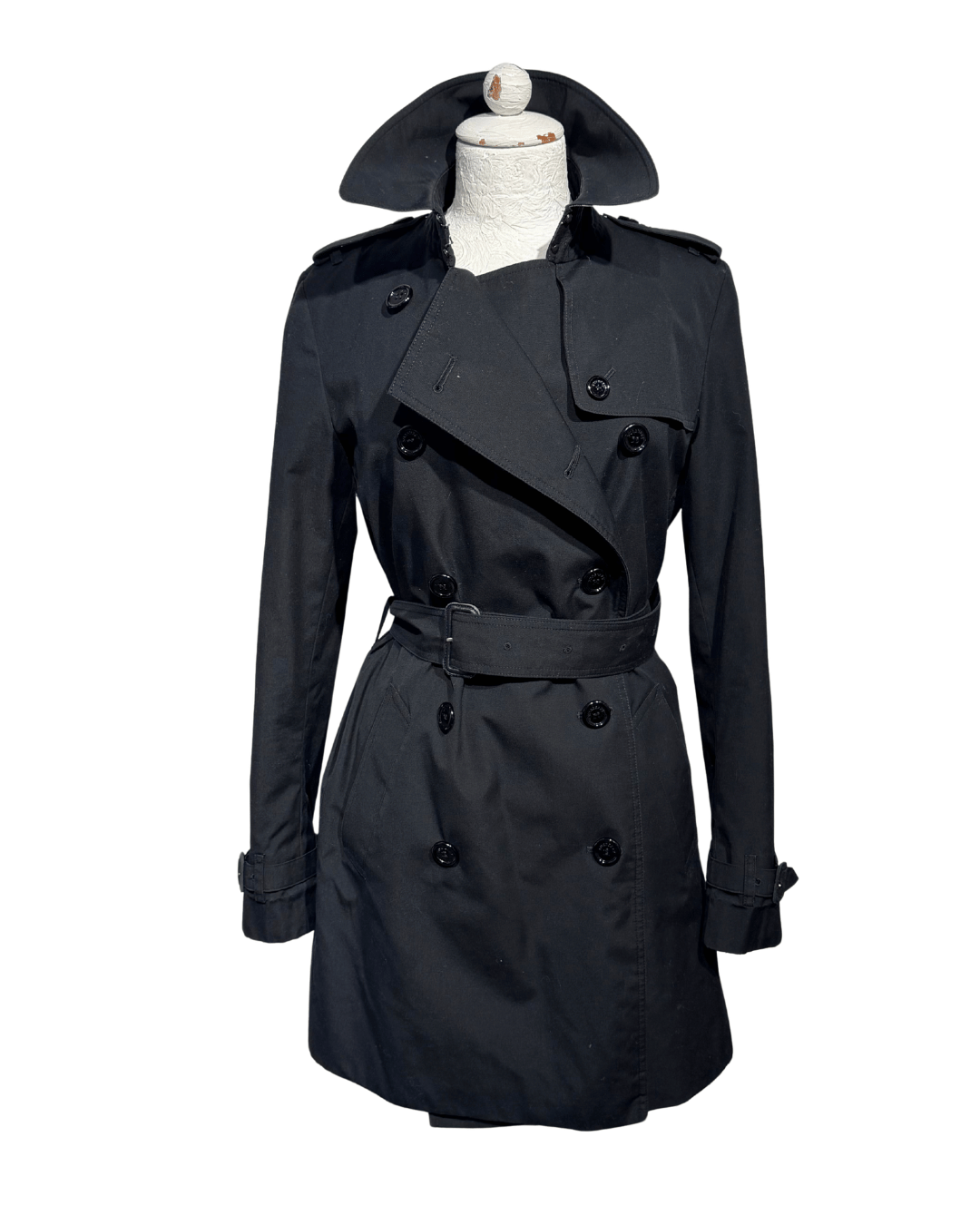 IMPERMEABILE BURBERRY NERO TG 42