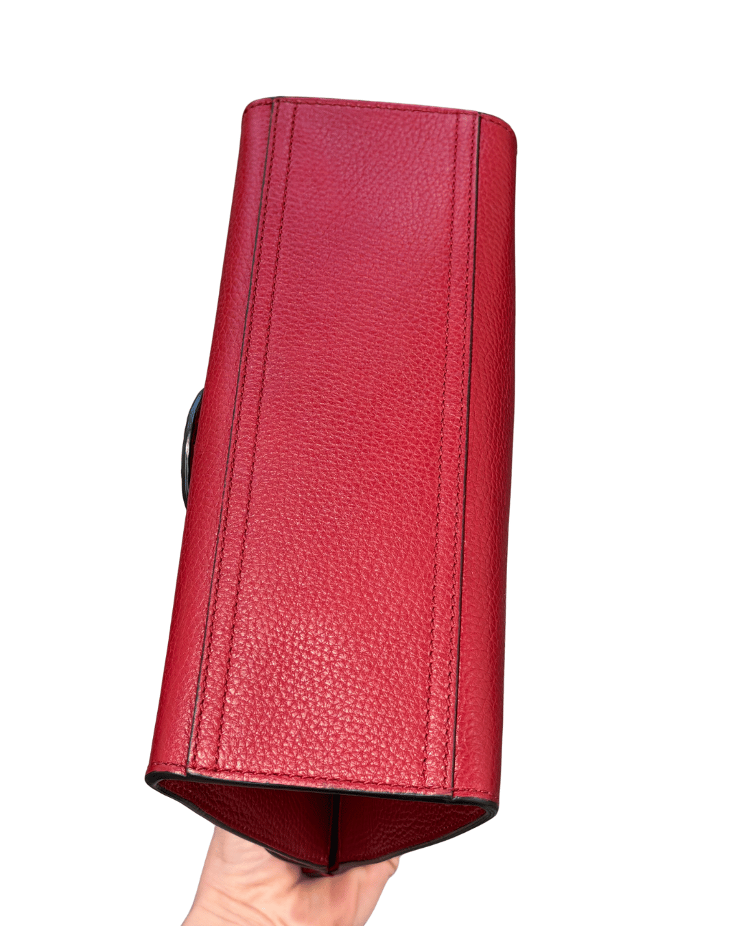 BORSA GUCCI ROSSA CON IMPUNTURE