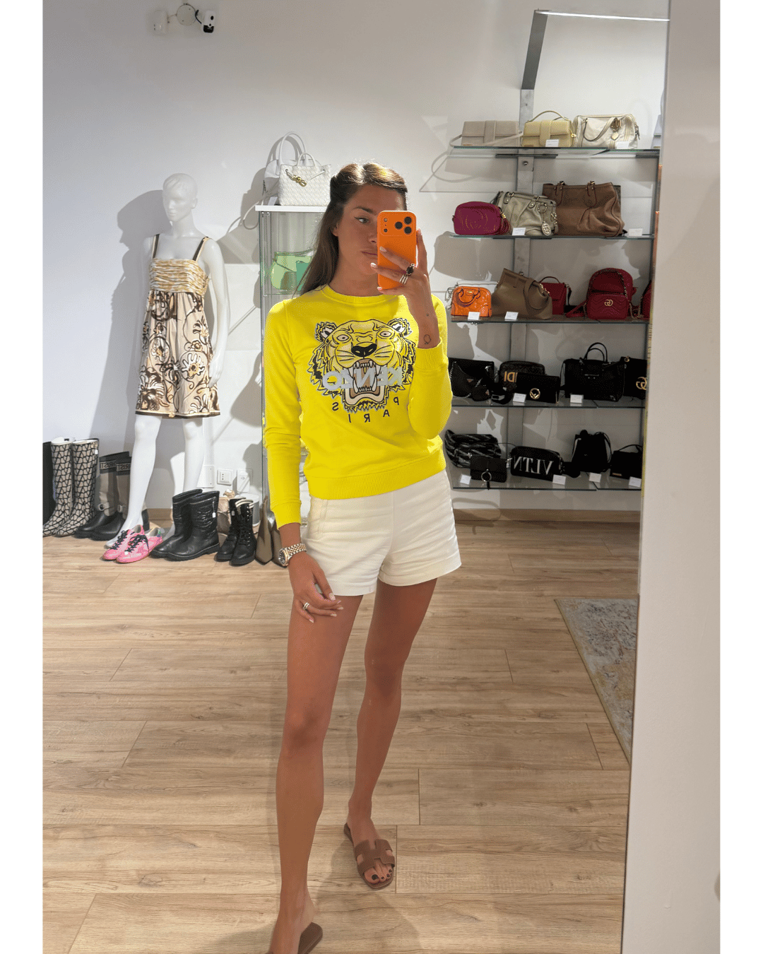 FELPA KENZO GIALLA ACCESO Tg XS