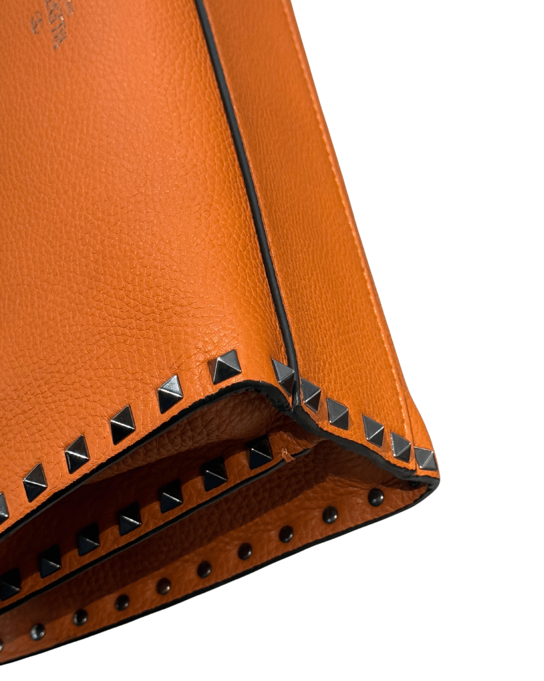 VALENTINO ROCKSTUD IN PELLE ARANCIONE