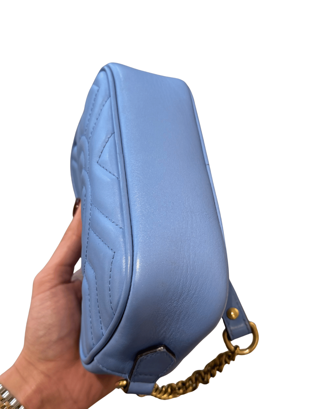 MINI CAMERA BAG GUCCI AZZURRA