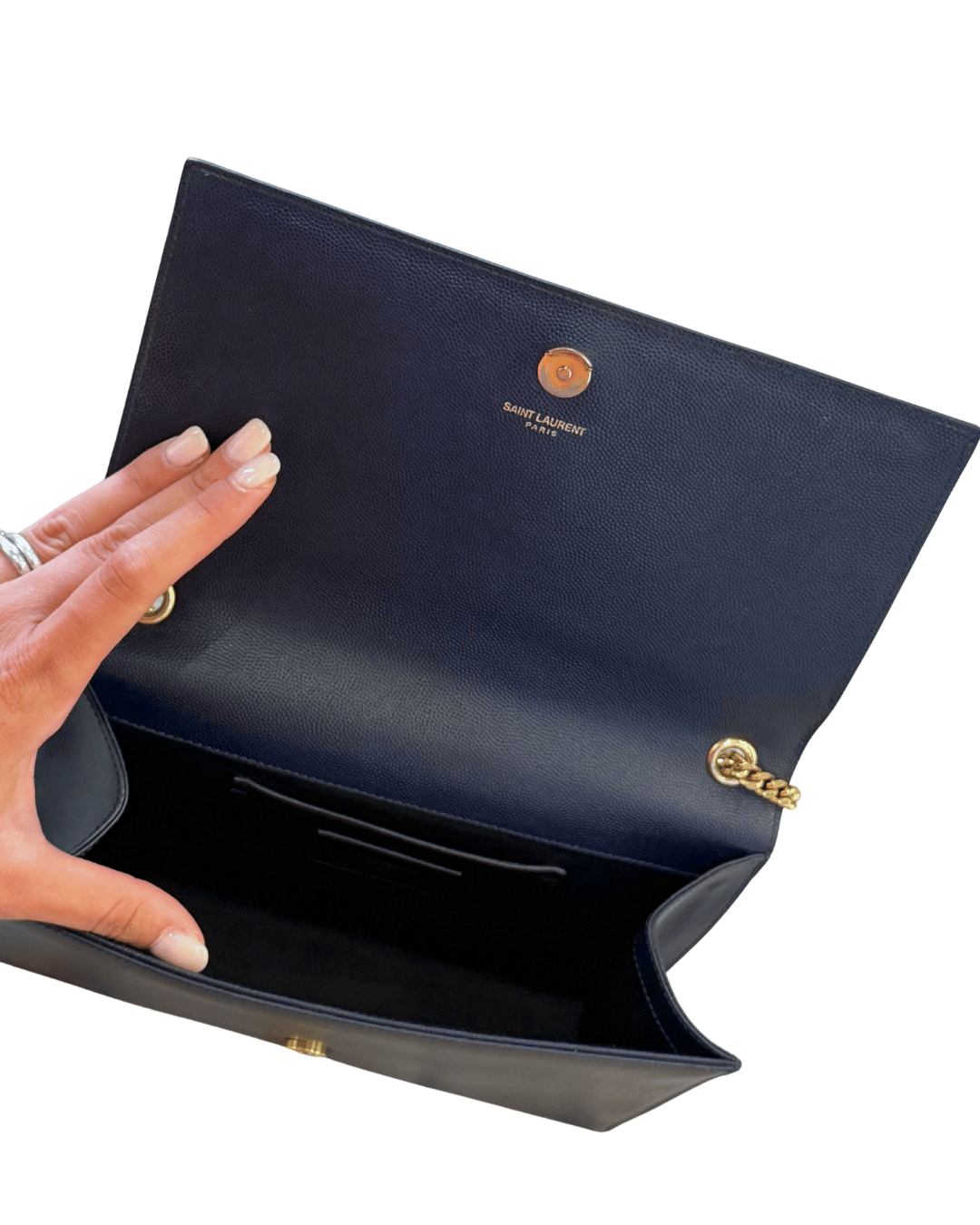 KATE YSL MEDIA BLU NOTTE HARDWARE DORATO