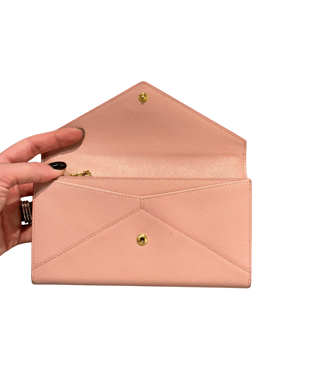 PORTAFOGLIO PRADA ROSA PELLE SAFFIANO