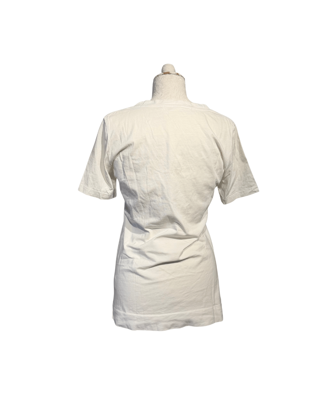 TSHIRT ELISABETTA FRANCHI BIANCA STAMPA DECOLLETE Tg 44