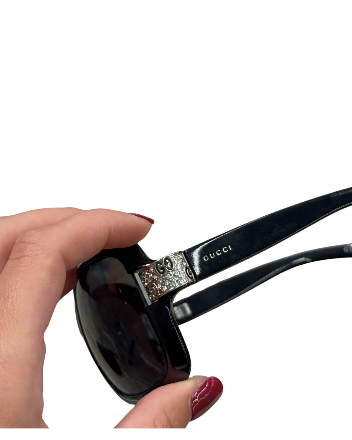 OCCHIALI GUCCI NERI CON BRILLANTINI