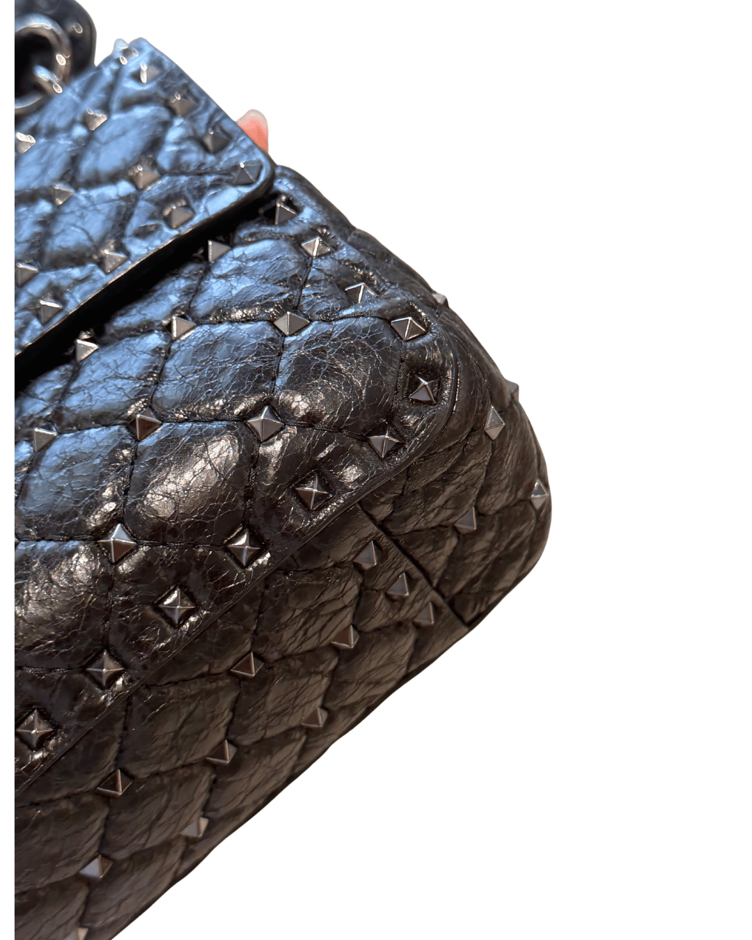 VALENTINO SPIKE MEDIA NERA EFFETTO VINTAGE