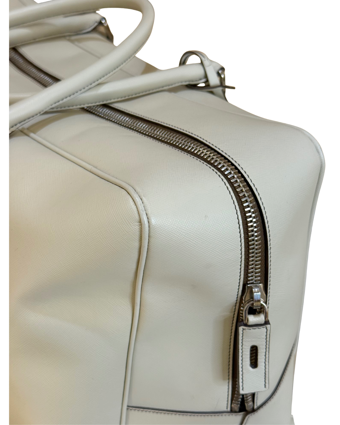 BORSONE PELLE SAFFIANO BIANCO