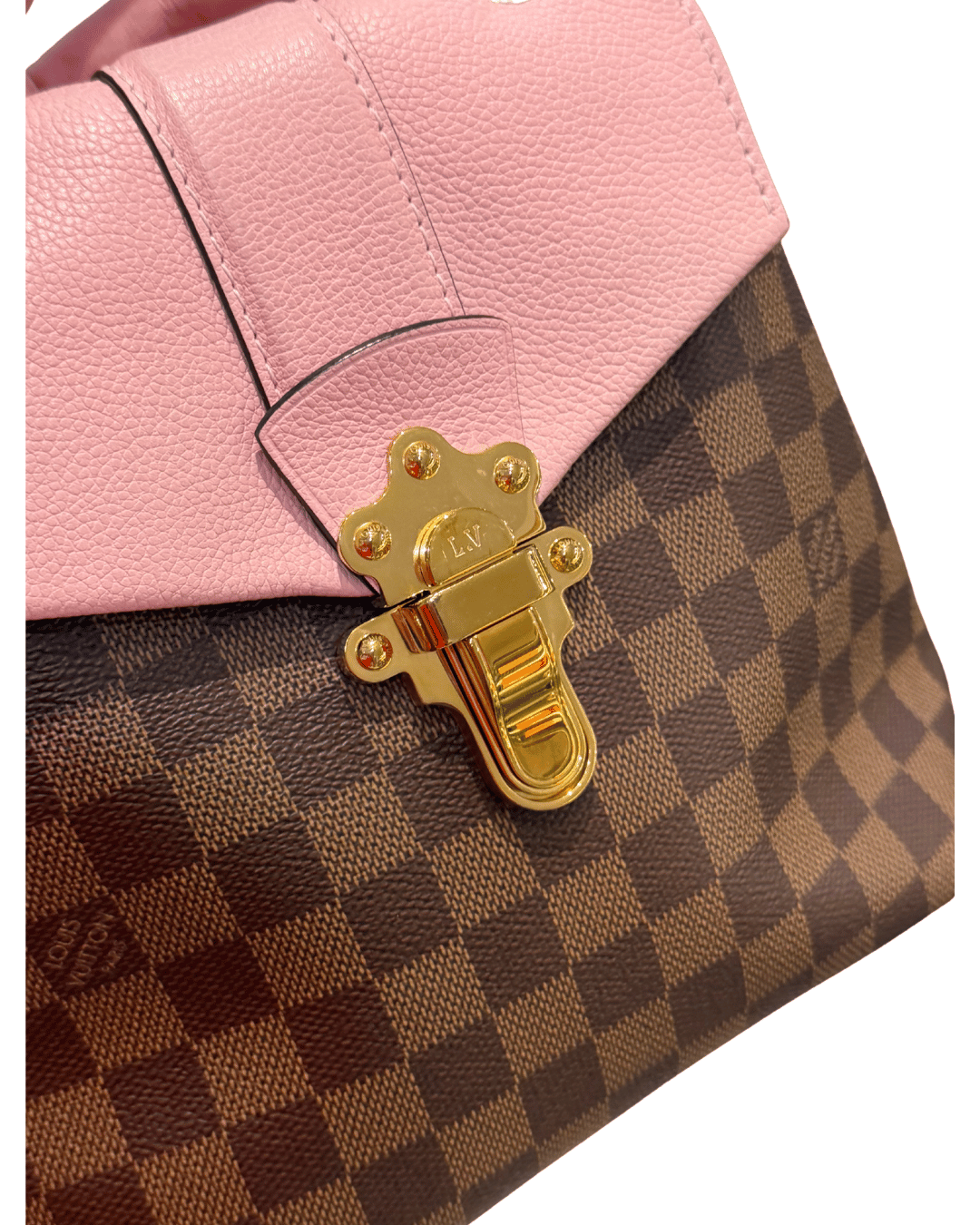 ZAINO CLAPTON DAMIER EBENE RIFINITURE ROSA