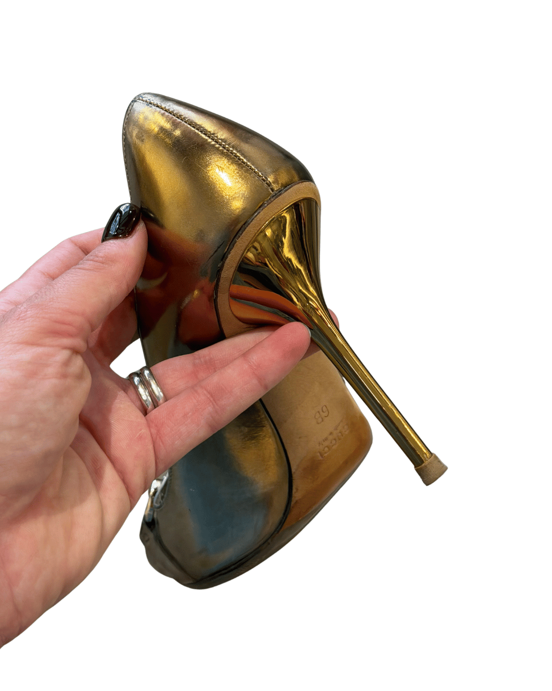 GUCCI DECOLLETE HORSEBITOPEN TOW DORATE