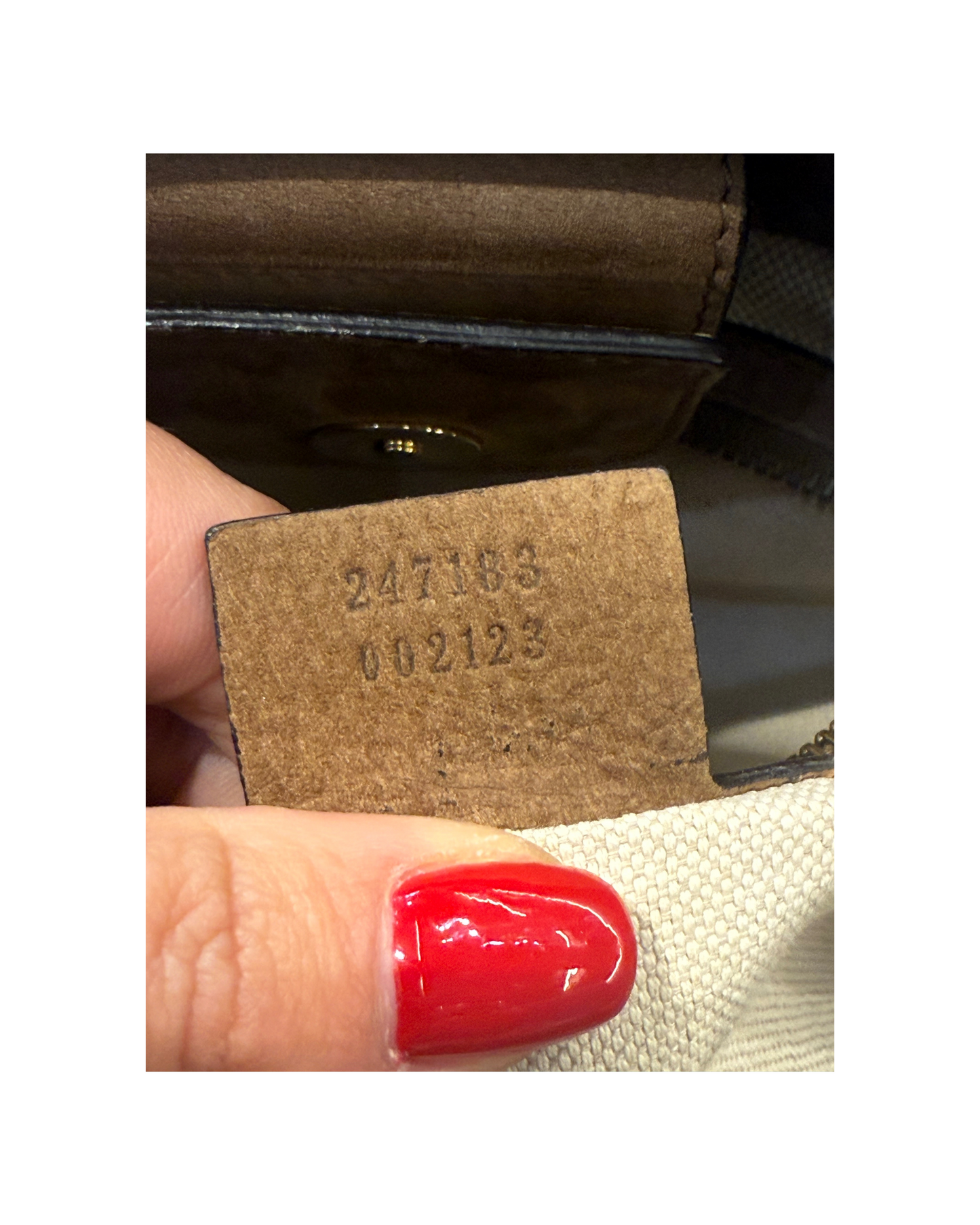 BORSA GUCCI RIFINITURE SCAMOSCIATE