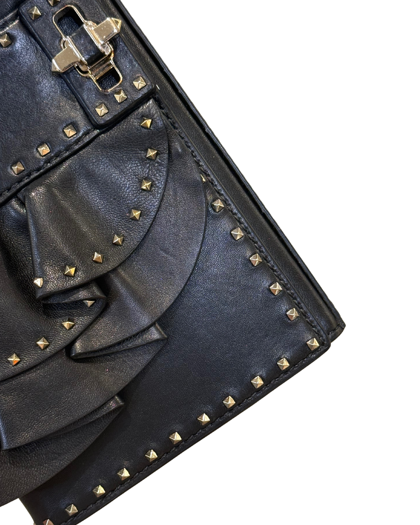 VALENTINO BLACK VERY V RUFFLE NERA