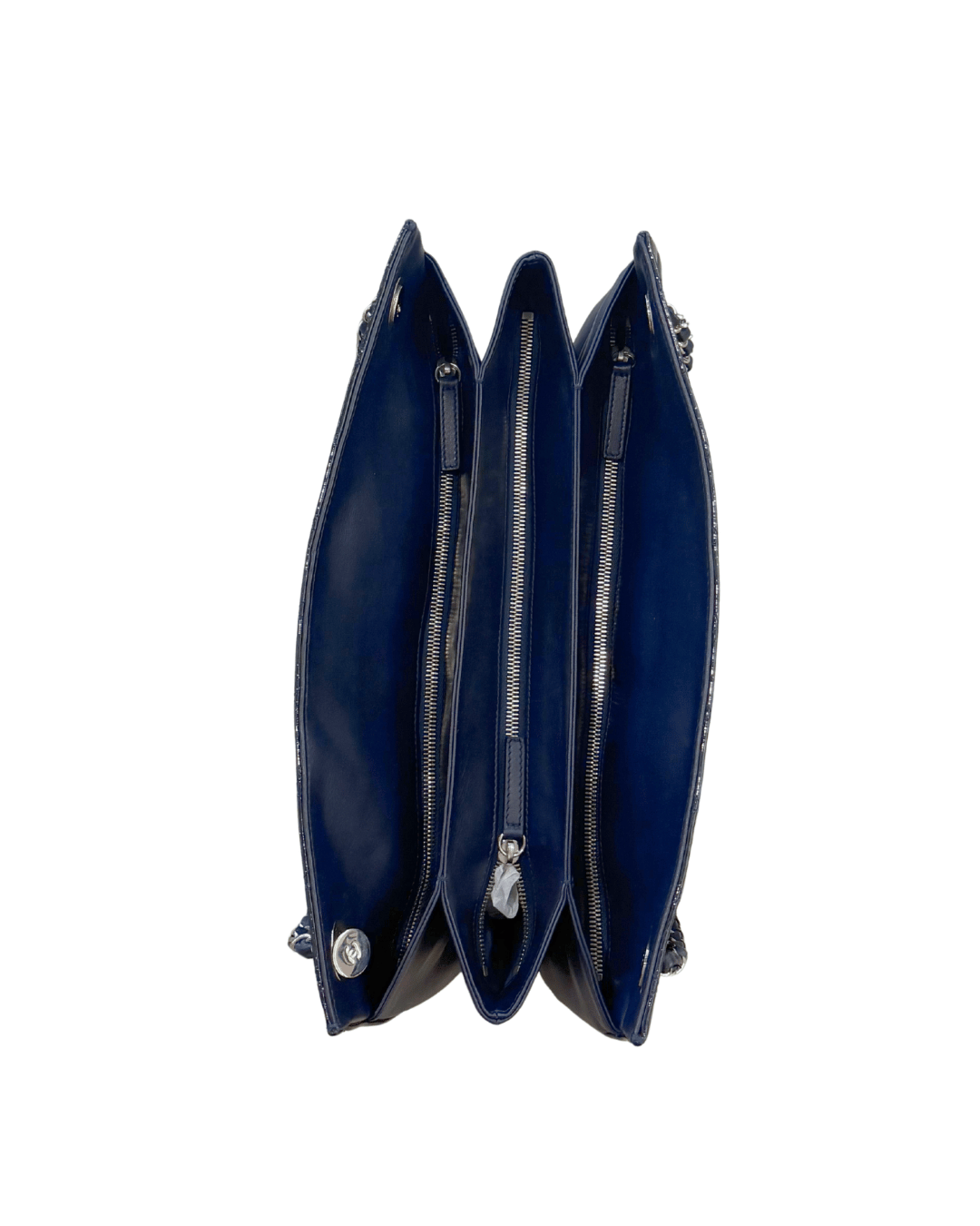 MAXI SHOPPER CHANEL VERNICE BLU