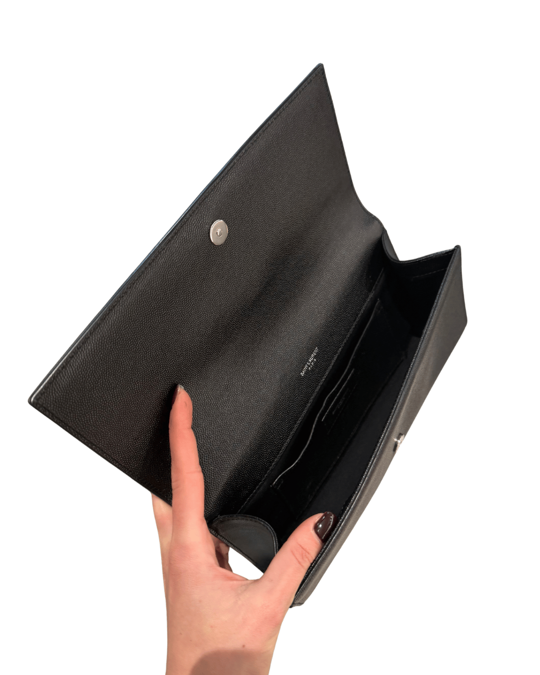 POCHETTE KATE A MANO PELLE NERA YSL