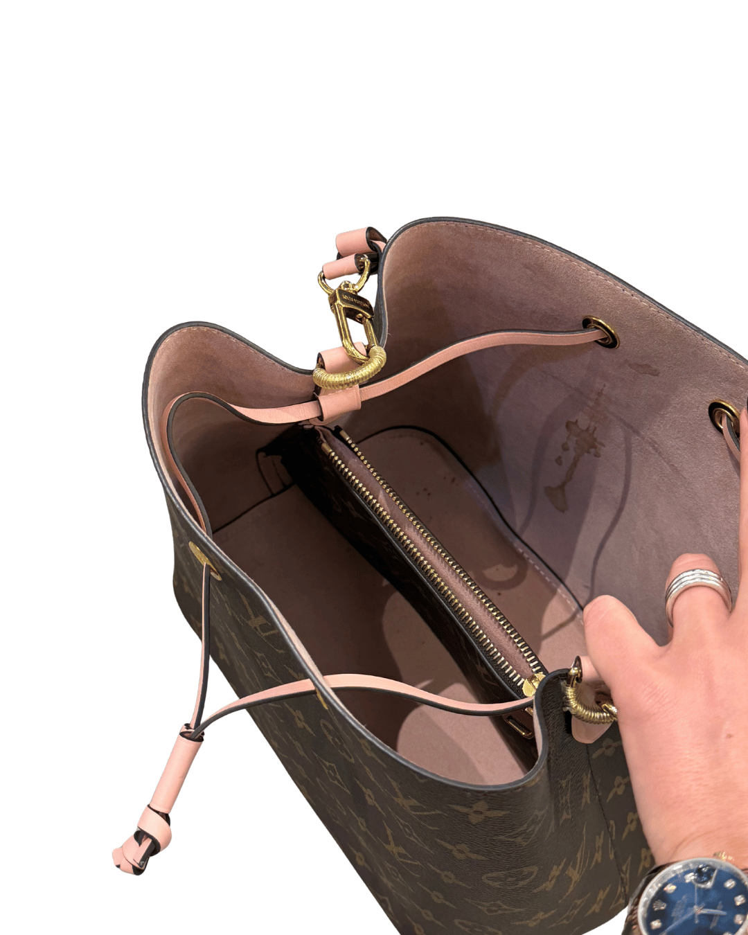 NEONOE LOUIS VUITTON MONOGRAM RIFINITURE ROSA