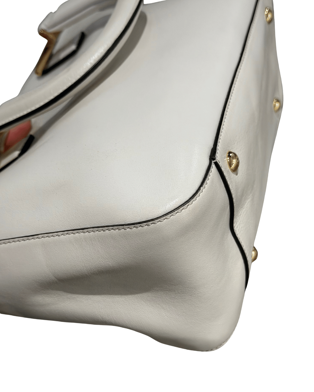 BORSA FENDI PELLE AVORIO CON TRACOLLA