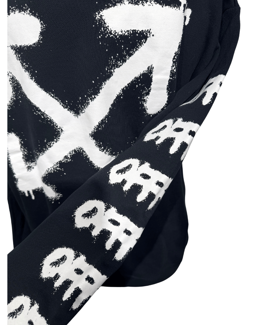 FELPA NERA OFF WHITE "MAIN LABEL"